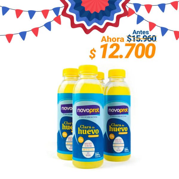 Novoprot Clara Líquida - Pack 4 botellas