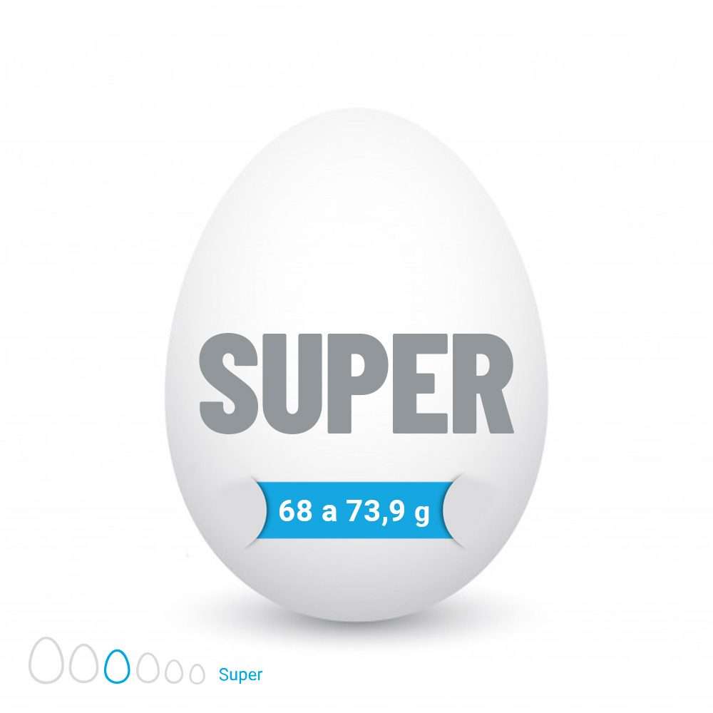 Huevo Super Blanco (68 a 73,9 g) Caja de 100 unidades - Imagen 2