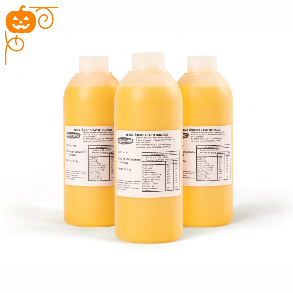 Yema Líquida Pasteurizada Pack 3 botellas