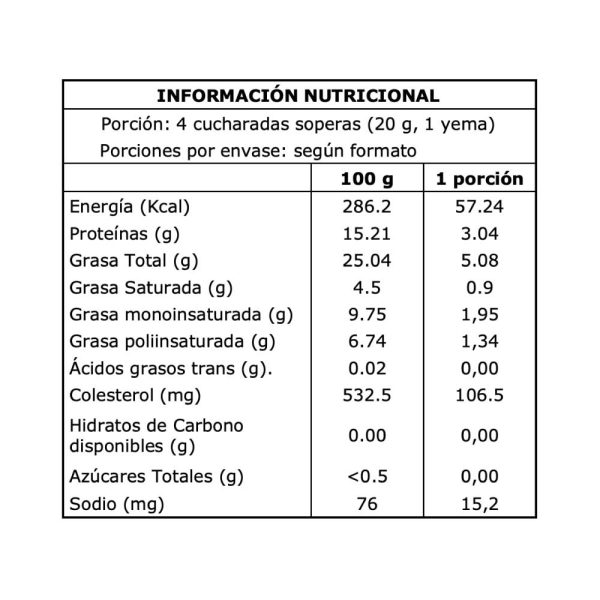 Yema líquida Pasteurizado - Caja 6x1 - Imagen 5